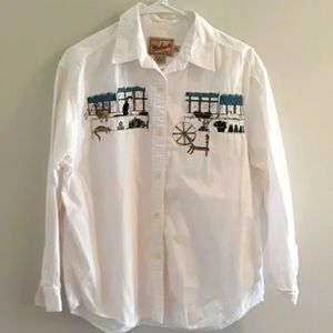 Vintage Woolrich Cute Cat shirt